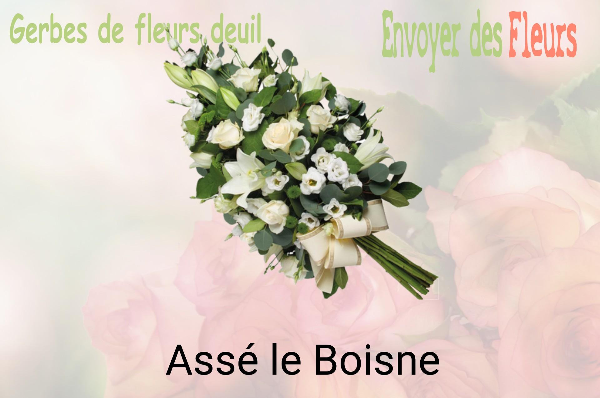 Gerbe de fleurs de deuil livrée à Assé-le-Boisne